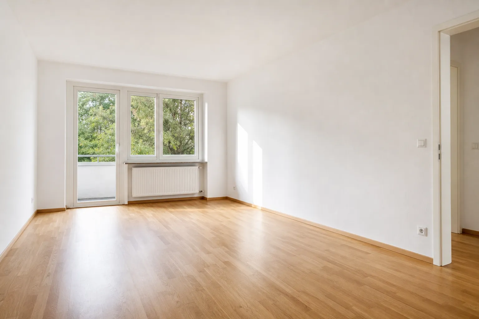 Besenrein geräumte Wohnung nach dem Umzug